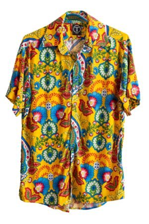 CAMISA MANGA CORTA FLOREADA HINDU