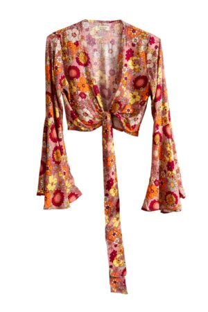 BLUSA FLOWER POWER ROSADA