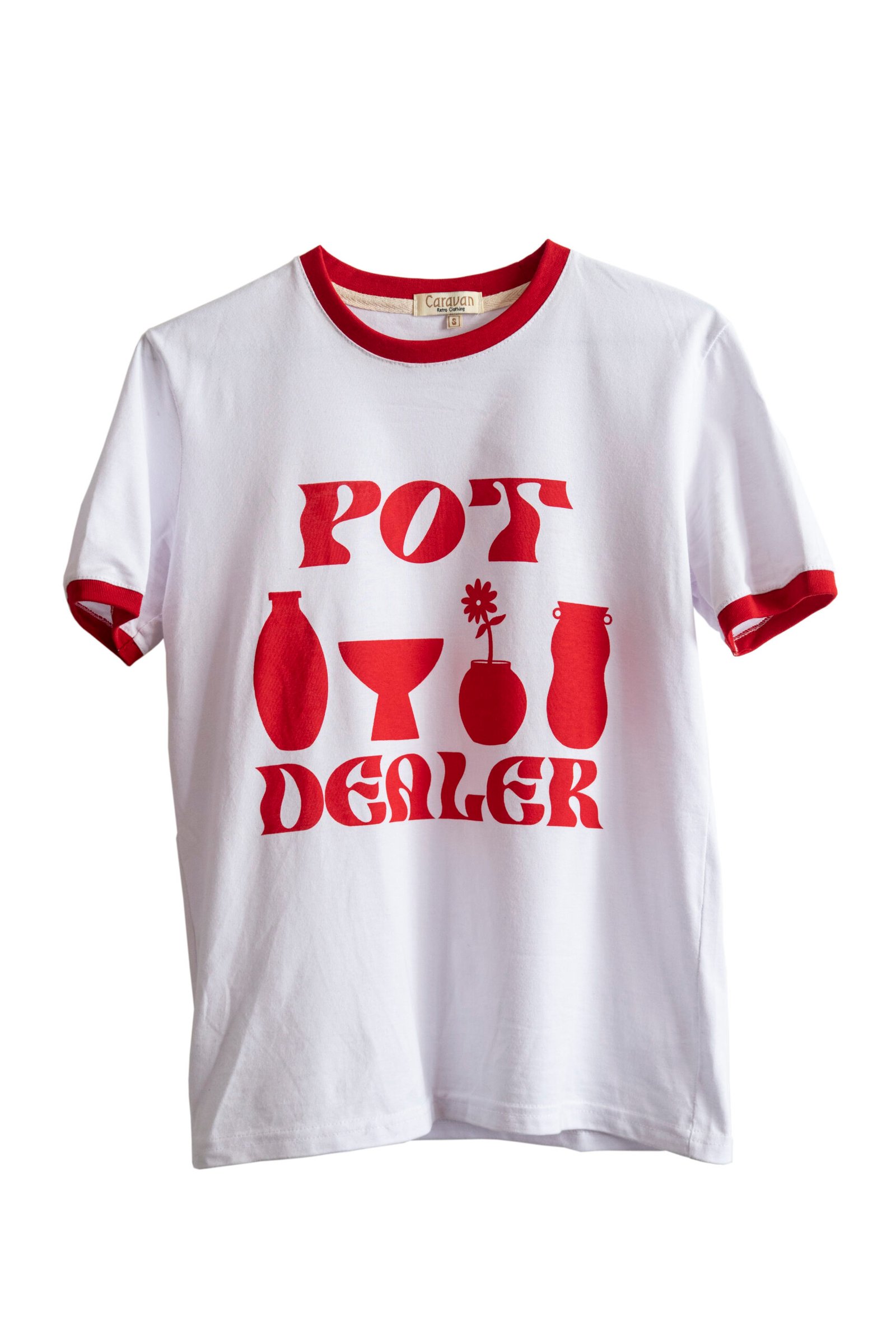 RETRO FITTED T-SHIRT BLANCO