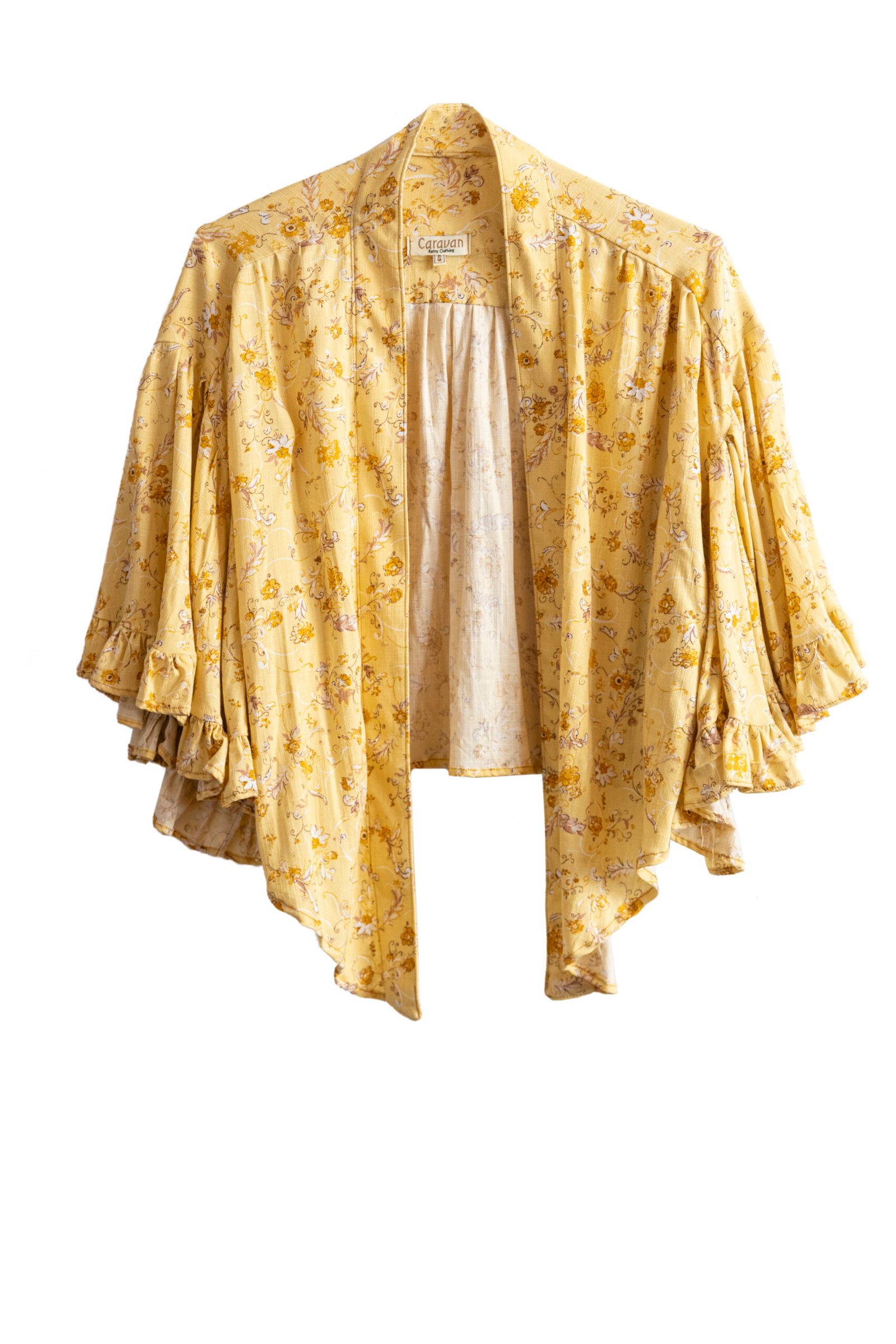 BLUSA FLOWER LINEN AMARILLA